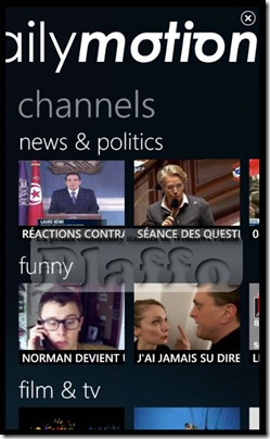 Dailymotion: Il browser video su Windows Phone. – Plaffo